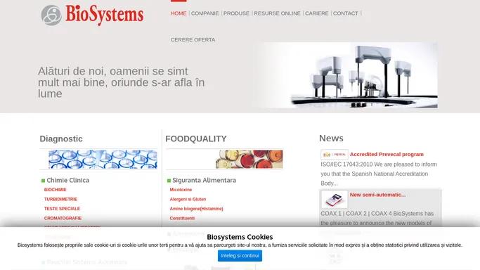 Biosystems Diagnostics - Alaturi de noi, oamenii se simt mult mai bine, oriunde s-ar afla in lume