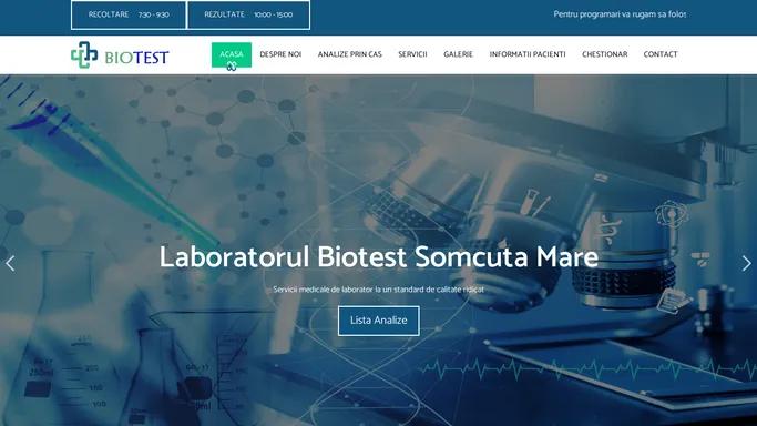 Biotest Somcuta Mare - laborator analize medicale