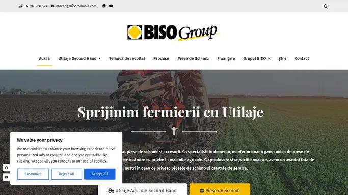 Tehnica de recoltat, Piese de schimb si Utilaje Agricole - BISO Group