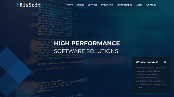 BisSoft - full-stack design and development