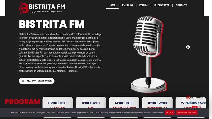 Radio Bistrita FM - Radioul Cu stiri si Muzica Pentru Toti