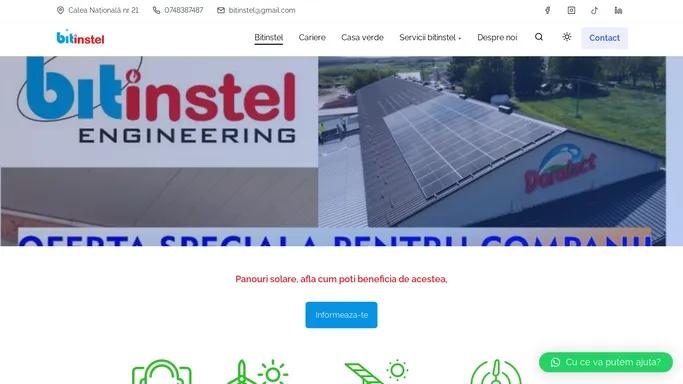 panouri solare si fotovoltaice, instalare, suport bitinstel