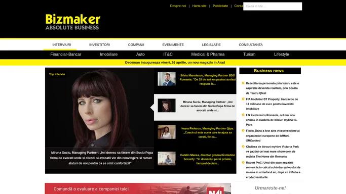 Bizmaker.ro - portal de afaceri