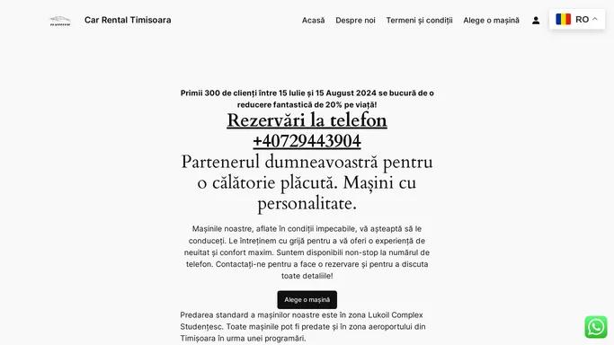 Car Rental Timisoara – Partenerul dumneavoastra pentru calatorii fara griji