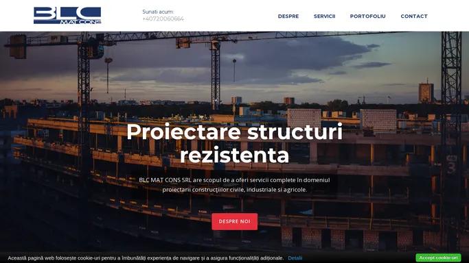 BLCMATCONS - Proiectare structuri rezistenta