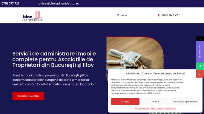 #1 Firme administrare imobile Bucuresti si Ilfov - Bloc Administrator®