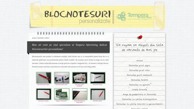 Blocnotes personalizate cu spira sau brosate