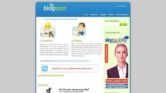 Blogspot - Esti platit ca sa scrii articole sponsorizate!