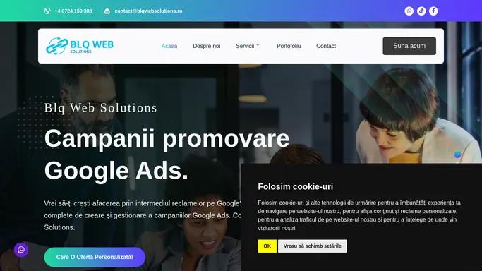 Blq Web Solutions - Propulsam Afacerea Ta cu Google Ads