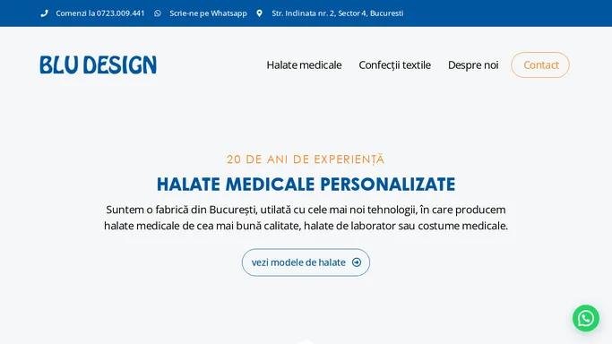 Blu Design Bucuresti - Halate medicale personalizate, costume medicale