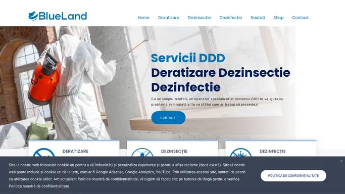 Blueland – Deratizare, Dezinsectie, Dezinfectie