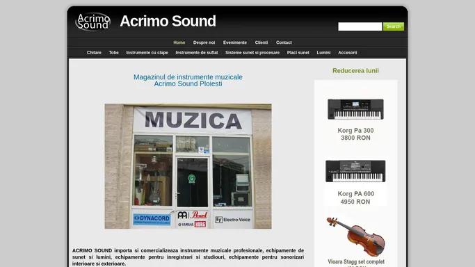 Magazinul de instrumente muzicale Acrimo Sound din Ploiesti