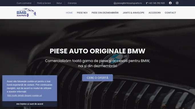 Piese si accesorii originale pentru BMW, noi si din dezmembrari