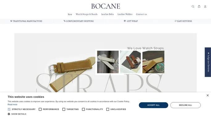 Leather Watch Straps & Bands | Bocane Manufacture Atelier  | Bocane.com