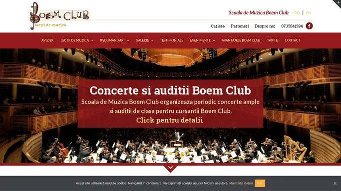 Lectii Muzica – Scoala de Muzica Boem Club