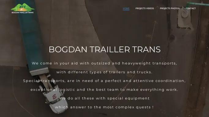 Bogdan Trailler Trans - Oversized transport with trailers