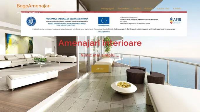 BogoAmenajari – Amenajari interioare