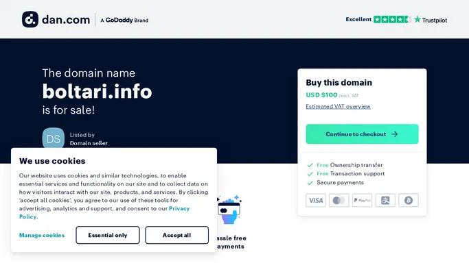 The domain name boltari.info is for sale