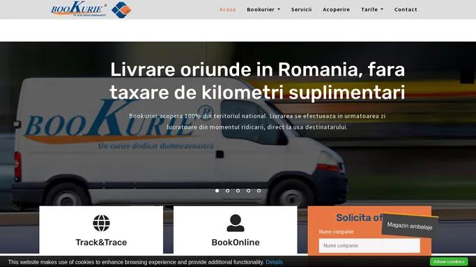 Bookurier, servicii de curierat rapid