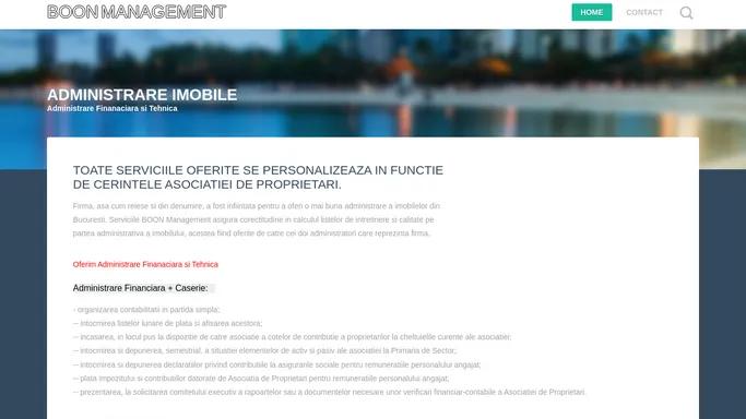 BOON Management - Administrare imobile Bucuresti