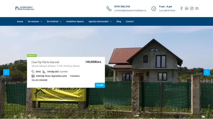 Imobiliare Botosani Agentia Intermarket - Botosani-Imobiliare.ro