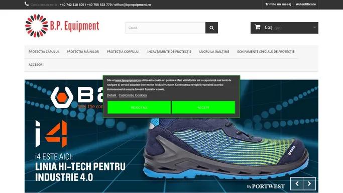 Echipamente pentru protectia muncii - B.P. Equipment - Magazin on-line