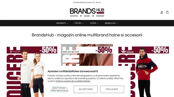 BrandsHub - Online shop de haine si incaltaminte de marca in Romania