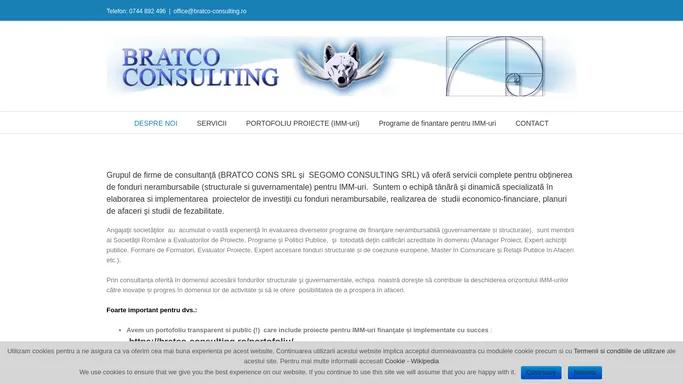 DESPRE NOI - Bratco Consulting