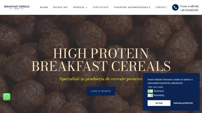 Breakfast – High protein specialist