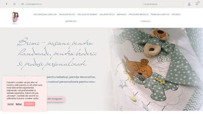 Brimi - pasiune pentru handmade, pentru broderii si produse personalizate.