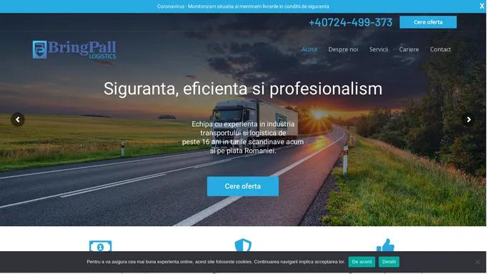 BringPall Logistics – – Transport, logistica si depozitare