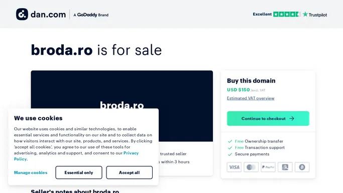 The domain name broda.ro is for sale