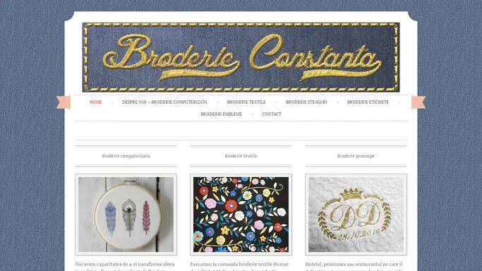 Broderie Constanta - pentru toti cei care vor sa iasa in evidenta