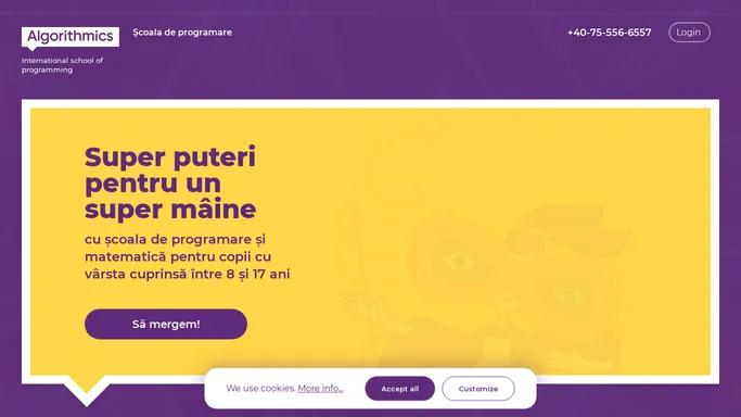 Scoala de programare pentru copii intre 8 si 17 ani | Algorithmics