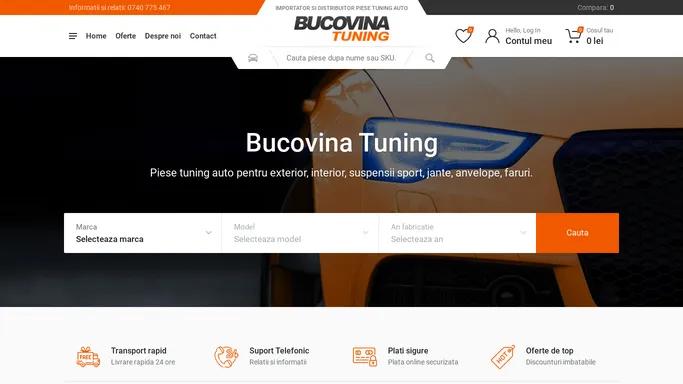 Bucovina Tuning - Importator si distribuitor piese tuning auto