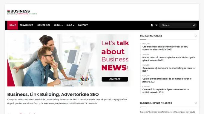 Business, Link Building, Advertoriale SEO pentru Companii