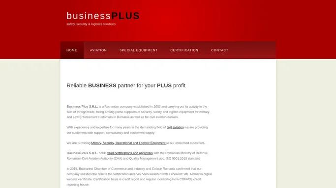 Business Plus - safety, security & logistics solutions