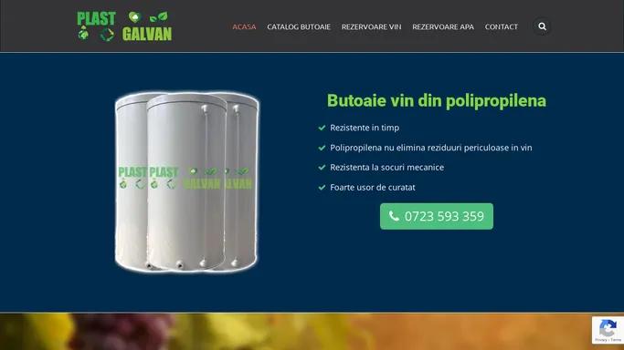 Butoaie Vin - Butoaie Polipropilena - Plast Galvan Impex SRL