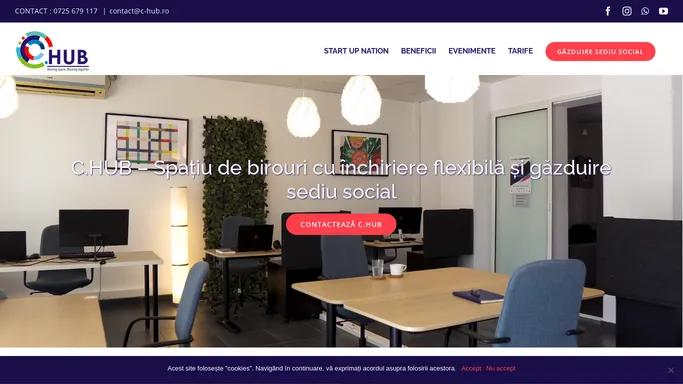 C.HUB - Spatiu de coworking cu gazduire sediu social in Galati