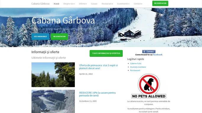 Cabana Garbova - in mijlocul naturii la 1350m altitudine, Predeal