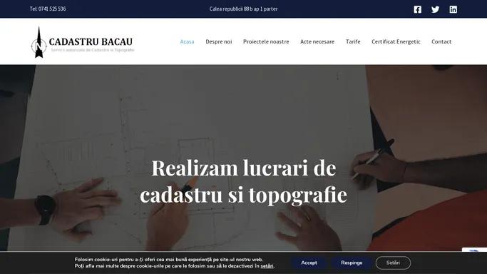 CADASTRU BACAU