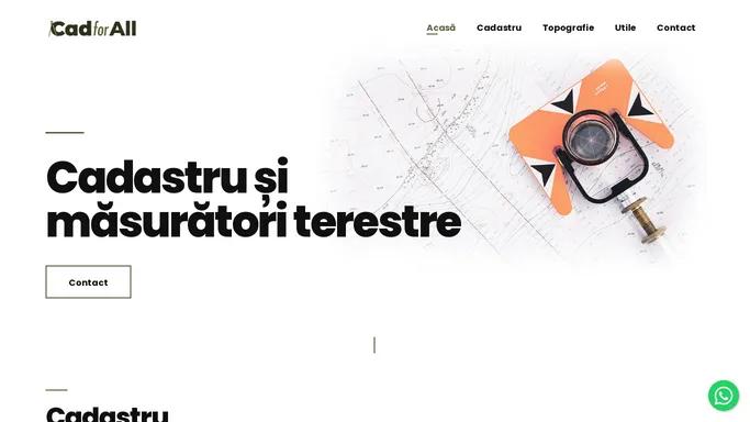 Cad for All — Masuratori terestre si cadastru