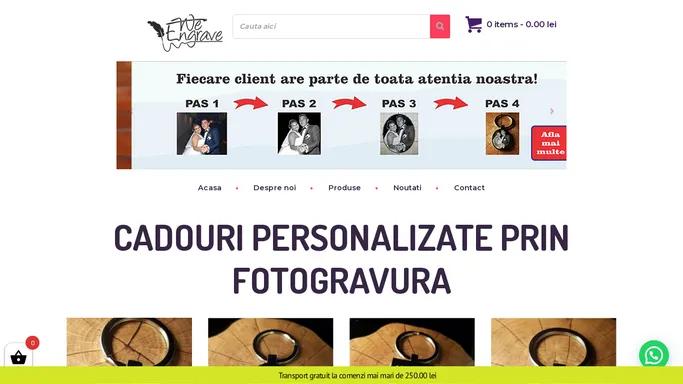 Cadouri personalizate unice cu fotogravura ❤️ cadouri-gravate