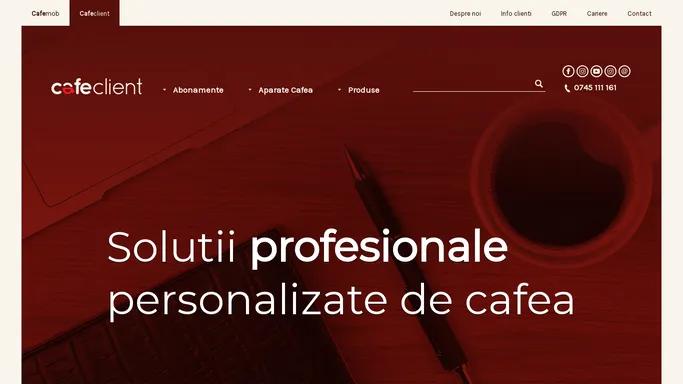 Cafeclient – Solutii profesionale personalizate de cafea