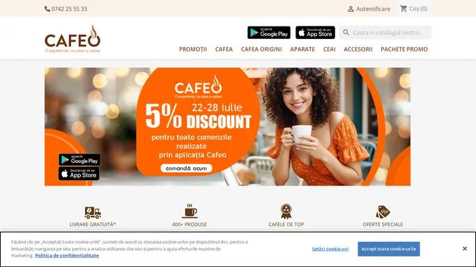 Cafeo - O experienta, nu doar o cafea