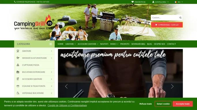 Gratare gaz, gratare carbuni, electrice si de gradina, afumatoare