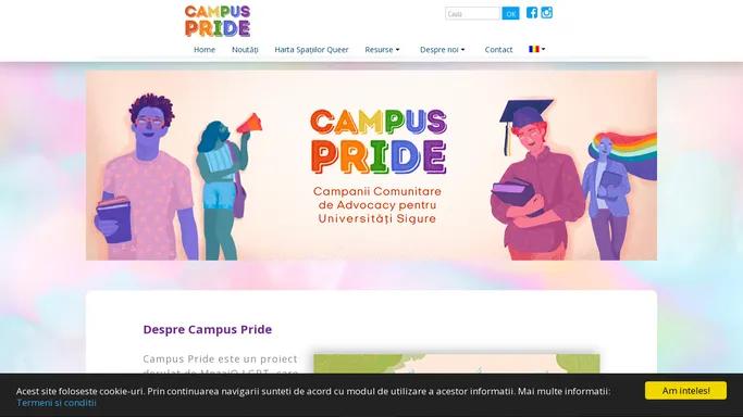 Campus Pride - Campanii comunitare de advocacy pentru universitati sigure - Lucram impreuna pentru o Europa incluziva!