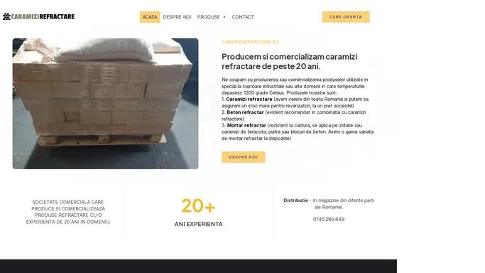 Caramizi Refractare - producator Brasov - livrare in toata tara