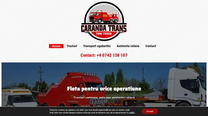 Caranda Trans – Tractari camioane | Transport agabaritic | Asistenta rutiera