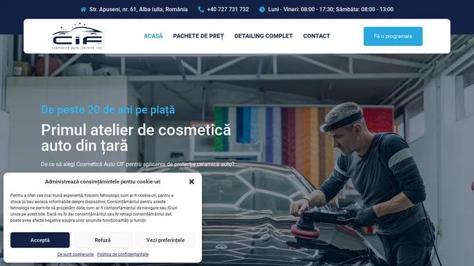 Cometica auto Ciff – Primul atelier de cosmetica auto din tara